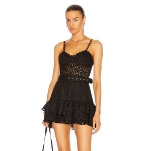 Charo Ruiz Ibiza Marianne Mini Dress in Black, size S